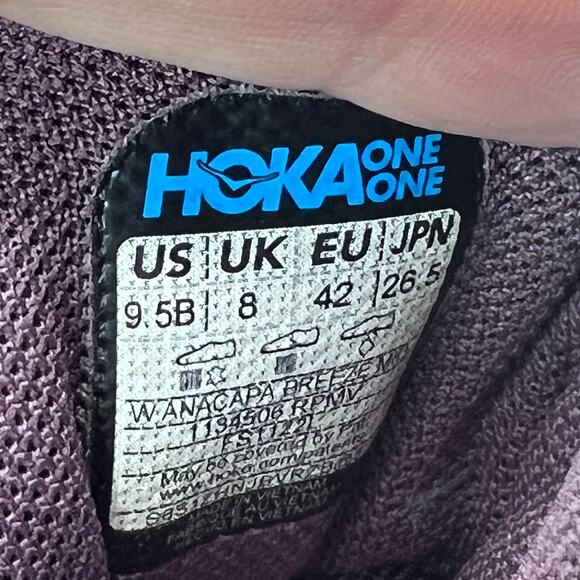 Hoka One One Anacapa Breeze Aero Mid Trail Running Shoe Raisin/Mauve Women 9.5B - Picture 9 of 10